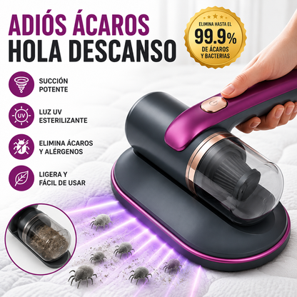 Aspiradora Anti Ácaros UV | Elimina Polvo, Ácaros y Alérgenos del Colchón